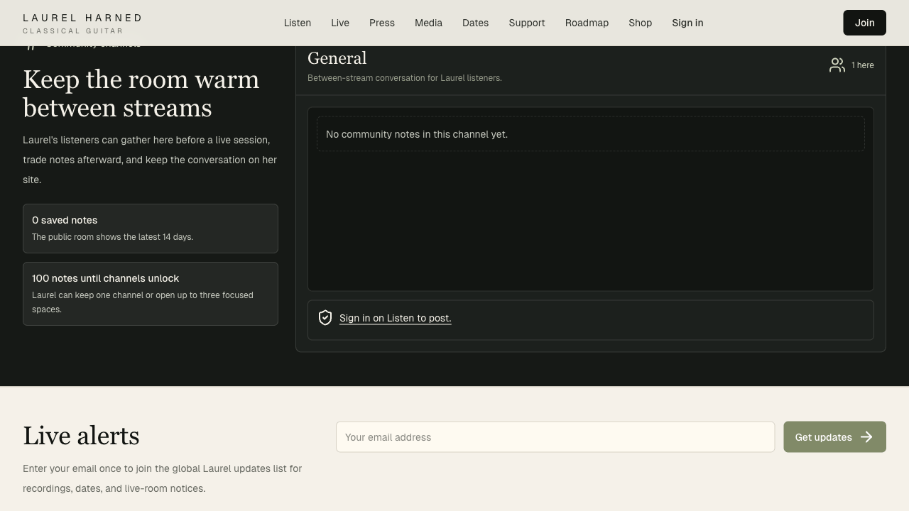 Fanful live community chat surface