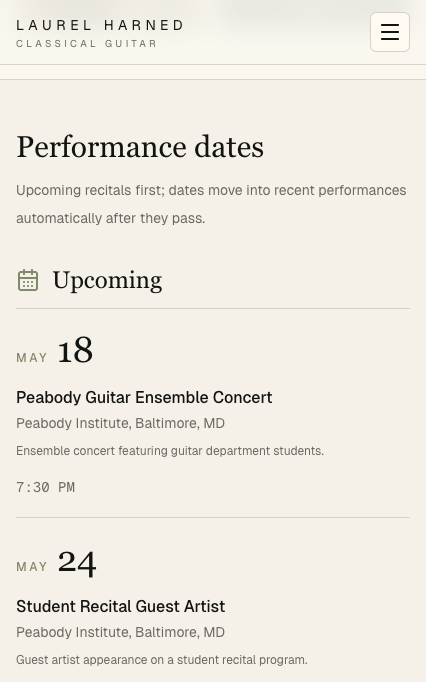 Fanful public date surface for ticketed event discovery